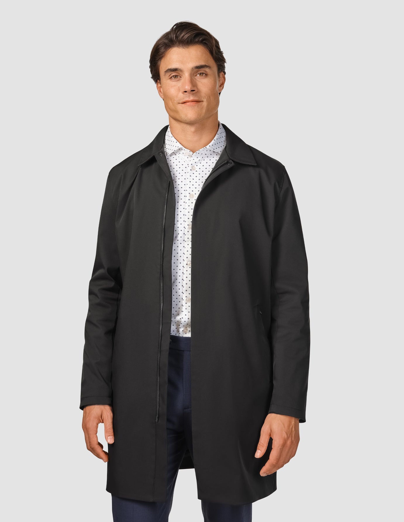 Waterproof Trench Coat Black